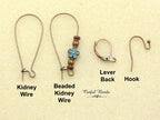 Copper Patina Boho Dangle Earrings - Copper and Turquoise Patina Flower Earrings