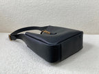 YSL Le 5 A 7 Supple Small Grained Leather Black 23 x 22 x 8.5cm