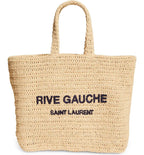 SAINT LAURENT Rive Gauche Logo Crochet Tote