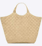 ICARE MAXI SHOPPING BAG IN QUILTED NUBUCK SUEDE