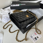 CHANEL  Handbag AP3240 GP Black Size 19 cm