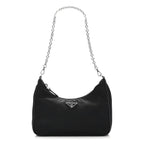 PRADA Nylon Re-Edition 2005 Shoulder Bag Black
