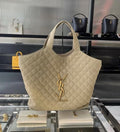 SAINT LAURENT Icare extra large embellished quilted leather tote Handbag