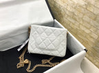 CHANEL | 23P Chanel Hobo Mini White Caviar Ghw Size 16 cm