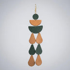 Leather Drop Earrings: Long Teardrop Dangle, Custom Jewelry