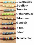 Dainty Multicolor Picasso Seed Bead Stick Earrings with Flower Spacer Bead - Lightweight And Comfortable Boho Statement Jewelry