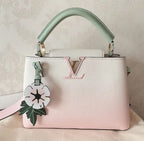 Bagsaaa Louis Vuitton Capucines MM White Flower Strap - 31.5 x 20 x 11 cm