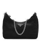 PRADA Nylon Re-Edition 2005 Shoulder Bag Black