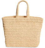SAINT LAURENT Rive Gauche Logo Crochet Tote