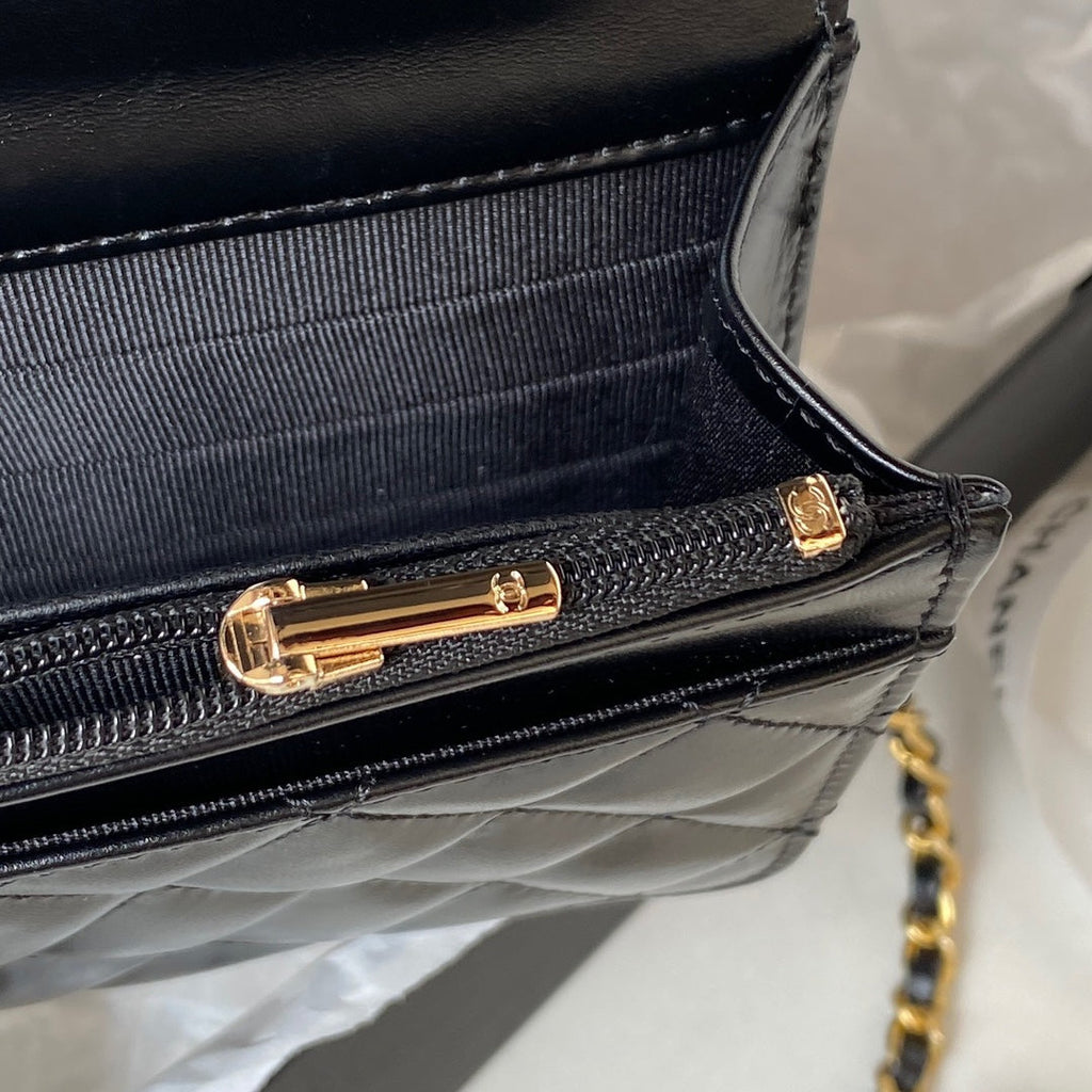 CHANEL  Handbag AP3240 GP Black Size 19 cm